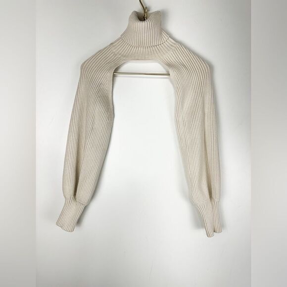 ZARA bloggers fav ECRU KNIT ARM WARMER SWEATER SIZE Medium - Picture 10 of 10